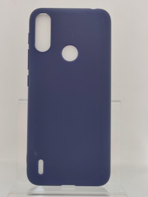 Husa Silicon Matte TPU Motorola Moto E7 Power Albastru foto