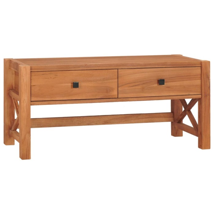 vidaXL Comodă TV, 100x40x45 cm, lemn de tec 325266