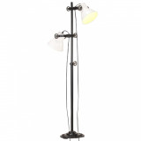 Gossi lampa de podea cu 2 abajururi, alb, fonta, e27
