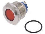 Lampă LED de control roșie 12V &Oslash;22mm cu șurub