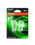 Set 2 Becuri Auto 12V P21W Ultra Life Blister Osram
