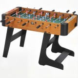 SPORTNOW Masă de fotbal pliabilă cu m&acirc;nere antiderapante, 2 mingi și scor manual, maro | Aosom Romania