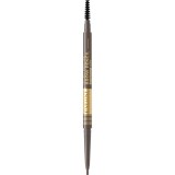 Eveline Cosmetics Micro Precise creion pentru spr&acirc;ncene rezistent la apă perie 2 in 1 culoare 01 Taupe 4 g