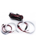 Kit Angel Eyes LED COTTON pentru BMW E46 COMPACT 2X131MM + 2X106MM, Xenon Bright