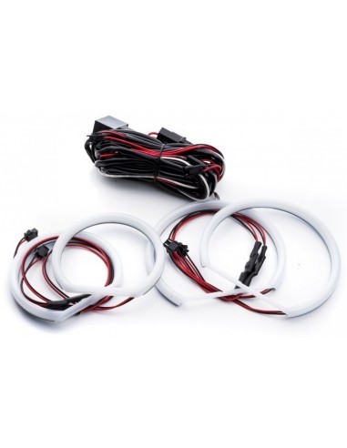Kit Angel Eyes LED COTTON pentru BMW E46 COMPACT 2X131MM + 2X106MM