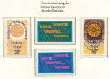 Kenya, Uganda, Tanganyica 1964 Mi 132/35 MNH - JO Vara, Tokyo, Nestampilat