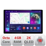 Navigatie dedicata Nissan Micra 2014-2019 Edonav ecran 13&quot; 2K 8 si 128 Android Waze USB Navigatie 4G 360 Toslink Youtube Radio KI CarStore Technology