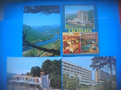 HOPCT LOT 4026 -IP- 4 CARTI POSTALE-CACIULATA -JUD VALCEA --CIRCULATE foto