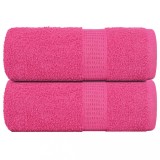 VidaXL Prosoape cu săpun 2 buc roz 30x30 cm 360 g/m&sup2; 100% bumbac