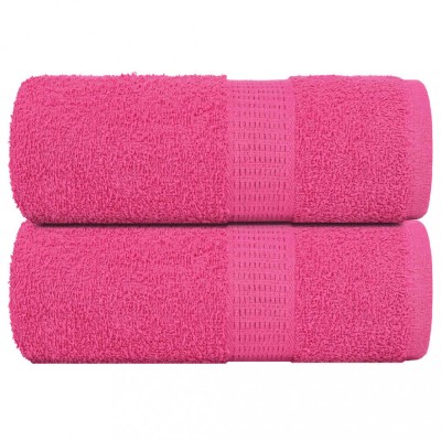 vidaXL Prosoape de baie, 2 buc. FROGN, roz, 30x30 cm, 100% bumbac 137040 foto
