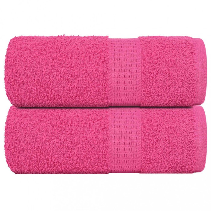 vidaXL Prosoape de baie, 2 buc. FROGN, roz, 30x30 cm, 100% bumbac 137040
