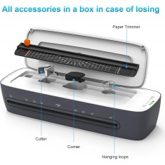 Laminator termic și la rece cu 12 buzunare pentru A3/A4/A5/A6, 55 x 125