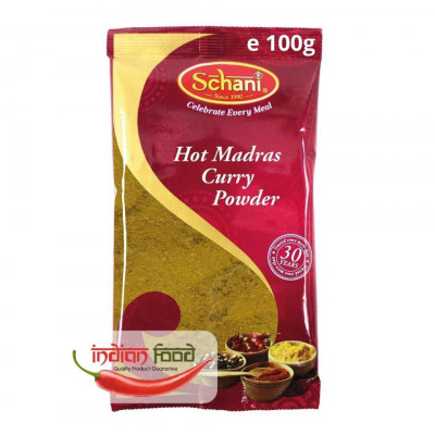 Schani Madras Curry Powder Hot (Condiment pentru Curry Picant) 100g foto