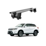 Bare transversale portbagaj auto aluminiu compatibile plafon neted Suzuki Vitara LY 2015-> argintii sau negre Cod: CB200101 Kit-102