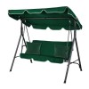 Balansoar de Gradina, Mercaton, 3 Locuri, Structura Metalica, Rezistent UV, Impermeabil, Maxim 260 Kg, 173 x 110 x 154 cm, Verde