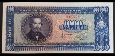 1000 lei 1950 - UNC foto