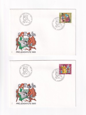 FILATELIE TEMATICA - LOT ELVETIA COPII BASME foto