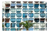 Tablou Canvas Arhitectură Modernă Fațadă Geometrie Reflecții Balcoane, 39 x 26 cm, CMCLASS