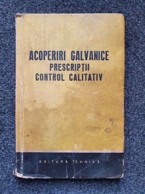 ACOPERIRI GALVANICE PRESCRIPTII CONTROL CALITATIV foto