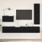 Set comodă TV 4 pcs Stejar negru 200 x 30 x 30 cm Lemn compozit