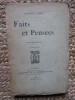 FAITS ET PENSEES - ANSBERT LABBE