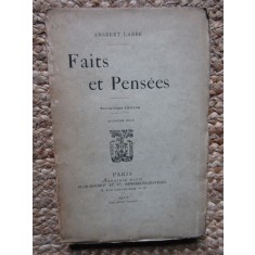 FAITS ET PENSEES - ANSBERT LABBE