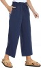 Pantaloni de vara pentru femei Famulily, lungime 7 8, albastru, XL - OUTLET