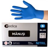 Cumpara ieftin Cutie 100 buc Manusi Unica Folosinta din Nitril - Albastre, Marimea S
