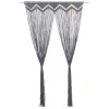 Gossi perdea macrame, antracit, 140 x 240 cm, bumbac