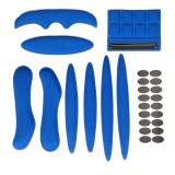 Kit de garnituri din spumă pentru cască 27 buc. universal, garnituri sigilate de &icirc;nlocuire &ndash; Albastru
