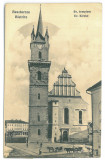 1746 - BISTRITA, Church, Market, Romania - old postcard - unused, Necirculata, Printata