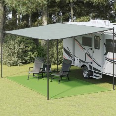 vidaXL Covor pentru cort, verde deschis, 300x500 cm, HDPE