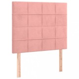 Cumpara ieftin Tablii de pat, 2 buc, roz, 80x5x78/88 cm, catifea