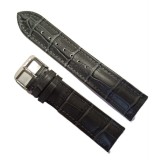 Cumpara ieftin Curea Ceas &bdquo;Slate Grey&rdquo; 9C1-G &ndash; Piele Naturală, Cusătură Gri (18mm - 24mm)