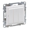 Intrerupator triplu Legrand Suno alb 721103