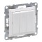 Intrerupator triplu Legrand Suno alb 721103