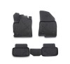 Covorase Cauciuc Tavita Dacia Sandero III 2021- Interior, Bordura Inalta, Clipsuri Prindere, Negru, Set 4 Bucati