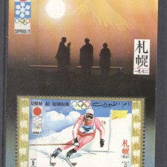 Umm al Qiwain 1971 Sport, Olympics, imperf. sheet, MNH S.173