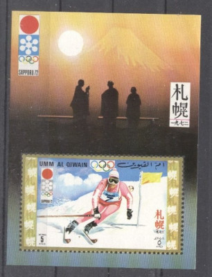 Umm al Qiwain 1971 Sport, Olympics, imperf. sheet, MNH S.173 foto