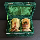 Set de pahare din onix cu cutie de catifea &ndash; Pakistan