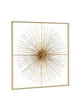 Cumpara ieftin Decoratiune perete otel auriu Auriel 51x5x51 cm