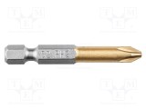 Capăt şurubelniţă Phillips PH2 50mm GRAPHITE oțel S2 nitrură titan