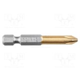 Capăt şurubelniţă Phillips PH2 50mm GRAPHITE oțel S2 nitrură titan