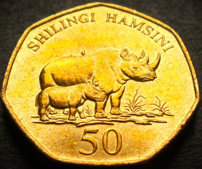 Moneda exotica 50 SHILINGI HAMSINI - TANZANIA, anul 2015 * 1978 = A.UNC - LUCIU foto