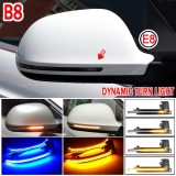 Set 2 Lampi LED Semnalizare Dinamica Oglinda Xentech Audi A4 B8 B8.5 A5 B8.5 A6 C6 A8 D3 Galben Canbus