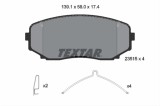 Set placute frana TEXTAR 2351503
