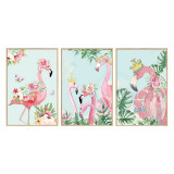 Cumpara ieftin Sticker decorativ, Tablou flamingo, 93 cm, 806STK