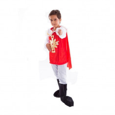 Costum Soldat Roial, copii 10-12 ani, marime M, 2 piese, alb rosu foto