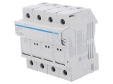 Separator cu Fuzibil 10x38mm 32A 690V 4 Poli pentru Șină DIN