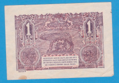 (1) BANCNOTA ROMANIA - 1 LEU 1938 (21 DECEMBRIE 1938) foto